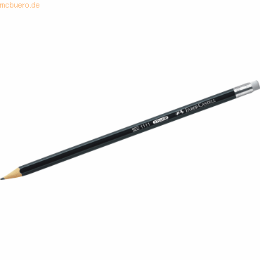 Faber Castell Bleistift 1111 G-Tip mit Radierer HB schwarz