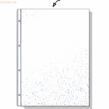 Acco Prospekthüllen A4 80my PVC geprägt VE=100 Stück