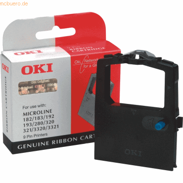 OKI Farbbänder Oki ML 182/390 Nylon schwarz