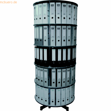 Reef Ordnerdrehsule H193 cm 5 Etagen fr 120 Ordner grau
