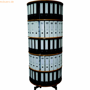 Reef Ordnerdrehsule H193 cm 5 Etagen fr 120 Ordner buche