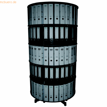 Reef Ordnerdrehsule H193 cm 5 Etagen fr 180 Ordner grau