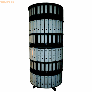 Reef Ordnerdrehsule H228 cm 6 Etagen fr 216 Ordner grau