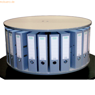 Reef Ordnerdrehsule H53 cm 1 Etagen fr 24 Ordner grau