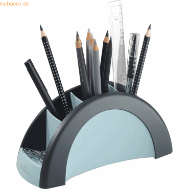 Durable Stiftekcher Pen Holder silber/schwarz