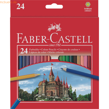 Faber Castell Farbstifte mit Namensfeld VE=24 Stück