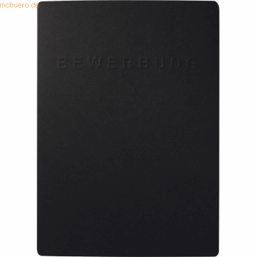 Pagna Bewerbungsmappe Shift 3-teilig Premium-Karton schwarz