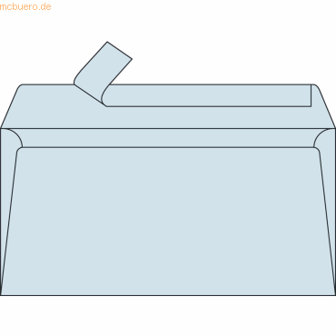 Clairefontaine Briefumschlag DINlang 120g/qm hellblau VE=20 Stck