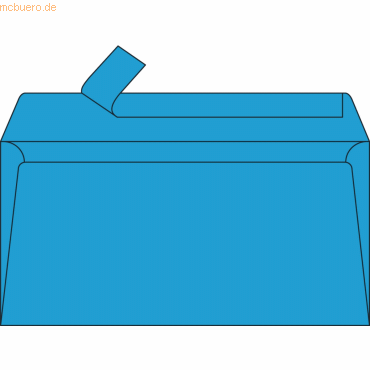 Clairefontaine Briefumschlag DINlang 120g/qm karibik VE=20 Stck