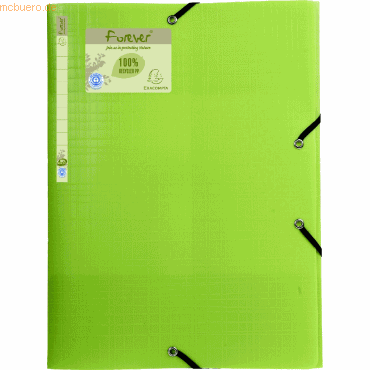 15 x Exacompta Sammelmappe forever 320x240mm Recycled PP grn
