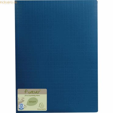 12 x Exacompta Sichtmappe forever A4 Recycled PP 40 Hllen blau