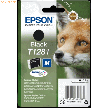 Epson Tintenpatrone Epson T12814010 schwarz