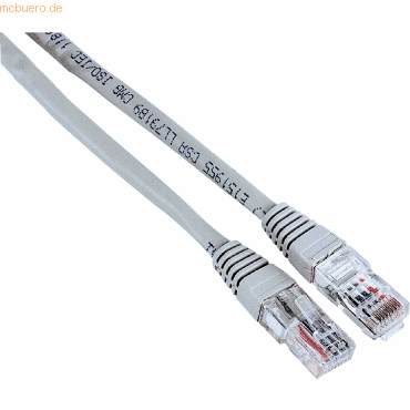 Hama Patchkabel Cat5e UTP 10m grau