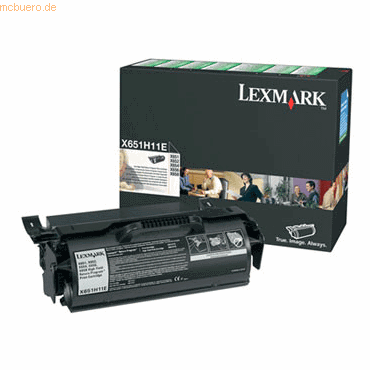 Lexmark Lasertoner Lexmark X651H11E schwarz