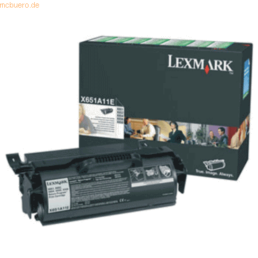 Lexmark Lasertoner Lexmark X651A11E schwarz