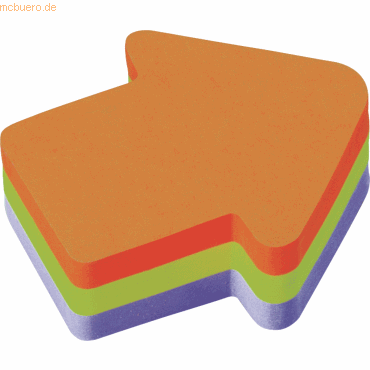 Post-it Notes Haftnotizwrfel Stanzform Pfeil