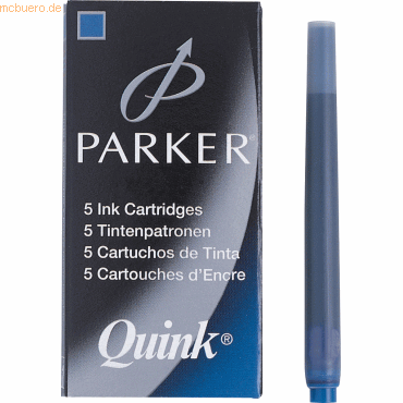 Parker Tintenpatronen Z44 knigsblau VE=5 Stck