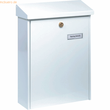 Burg-Wchter Briefkasten Magdeburg HxBxT 396x301x115mm wei