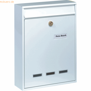Burg-Wchter Briefkasten Kln HxBxT 315x215x75mm wei