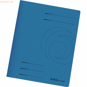 25 x Herlitz Schnellhefter A4 240g/qm Karton blau
