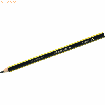 12 x Staedtler Bleistift Triplus gelb/schwarz lackiert