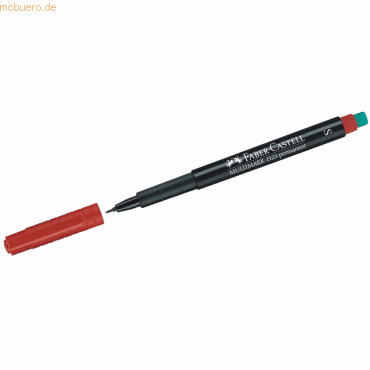 Faber Castell Folienschreiber permanent S rot