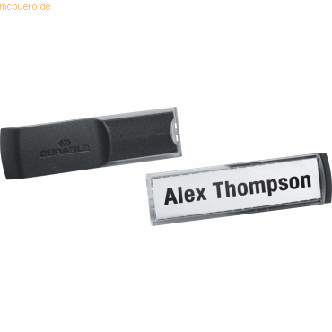 Durable Namensschild SMARTClip 13x53mm Acryl VE=25 Stck