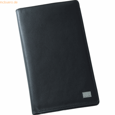 Sigel Visitenkartenbuch Torino Nappaleder fr 120 Karten schwarz