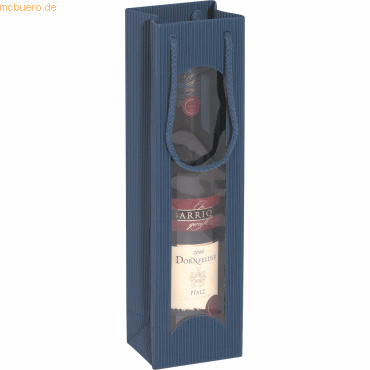 smartboxpro Tragetasche aus Papier 10x8x36cm saphir