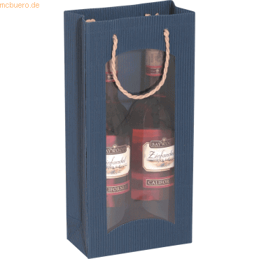 smartboxpro Tragetasche aus Papier 17x8,5x36cm saphir