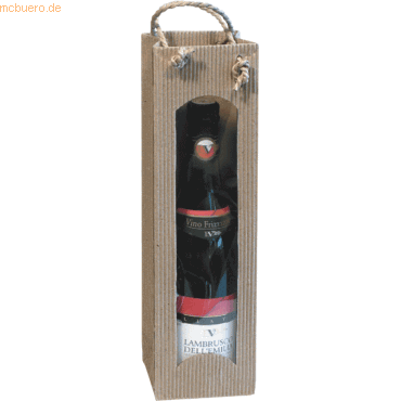 smartboxpro Tragetasche aus Papier 10x8x36cm natur