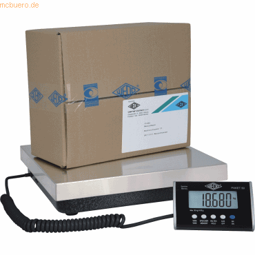 Wedo Paketwaage Paket 50 edelstahl/schwarz