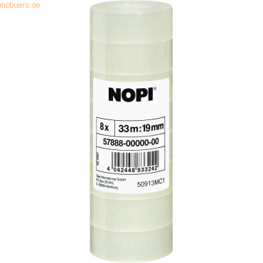 Tesa Klebefilm 33mx19mm transparent VE=8 Stck