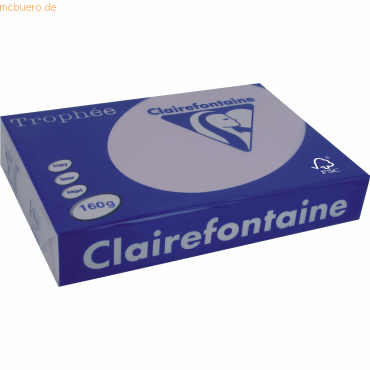 Clairefontaine Kopierpapier Trophee Pastell A4 160g/qm lila VE=250 Bla