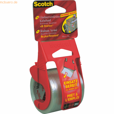 Scotch Packband 50mm x 9m mit Abroller transparent