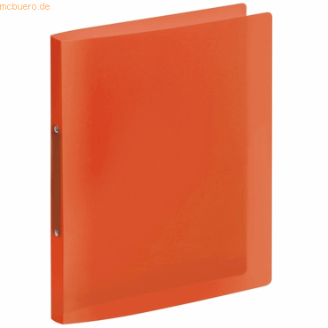 25 x Veloflex Ringbuch A4 Propyglass 2 Ringe 20mm orange