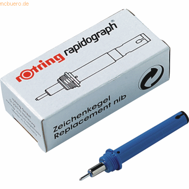 Rotring Zeichenkegel Rapidograph 0.25mm wei