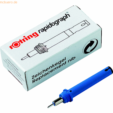 Rotring Zeichenkegel Rapidograph 0.70mm blau
