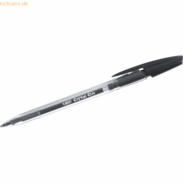 20 x Bic Druckkugelschreiber Cristal Clic schwarz