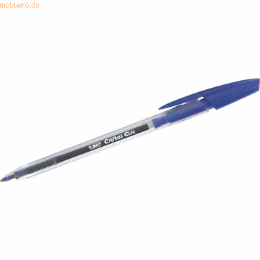 Bic Druckkugelschreiber Crystal Clic blau