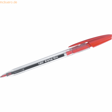 Bic Druckkugelschreiber Cristal Clic rot