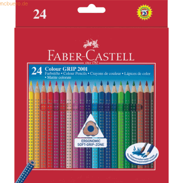 3 x Faber Castell Farbstifte Colour Grip VE=24 Farben