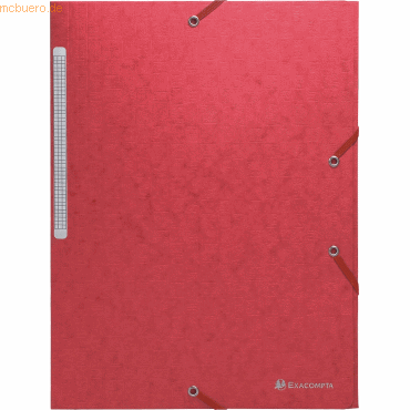 50 x Exacompta Eckspanner A4 425g/qm rot