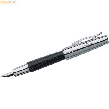 Faber Castell Fllfederhalter e-motion Krokodesign M schwarzbraun