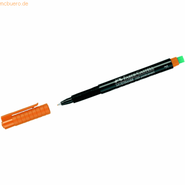 10 x Faber Castell CD-Marker Multimark wasserfest ca. 0,6 mm orange
