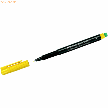 10 x Faber Castell CD-Marker Multimark wasserfest ca. 0,4 mm gelb