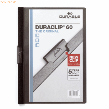 Durable Cliphefter Duraclip Original 60 schwarz