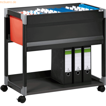 Durable Hngemappenwagen System File Trolley 90 A4 fr 90 Mappen schwa