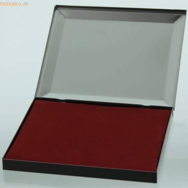 Gutenberg Stempelkissen Metall 18x15 cm Farbe ohne l rot