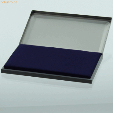 Gutenberg Stempelkissen Metall 16x9 cm Farbe ohne l blau